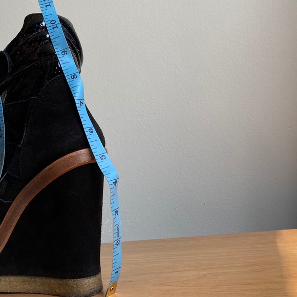 Isabel Marant Black Beckett Sneaker Wedge Heel Size 39 - Picture 14 of 16